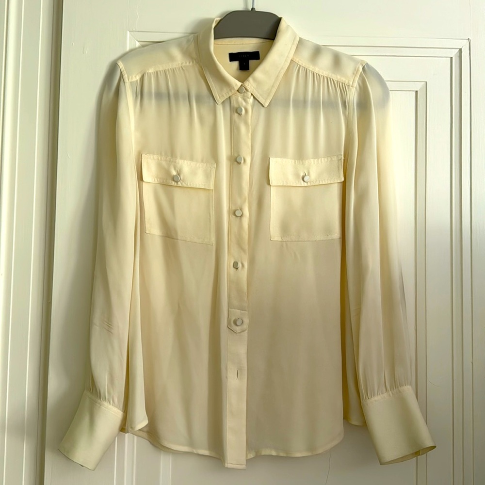 ☀️J. CREW BLYTHE SILK TOP☀️
